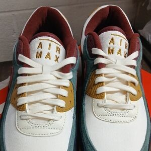 Nike Air Max White and Gold Men's Sneakers